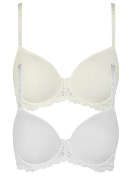 Бюстгальтер с косточками Nina von C. 2er Pack Spacer BH mit Bügel, цвет Weiss champagner