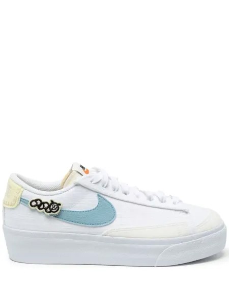 Nike кеды Blazer на платформе, белый