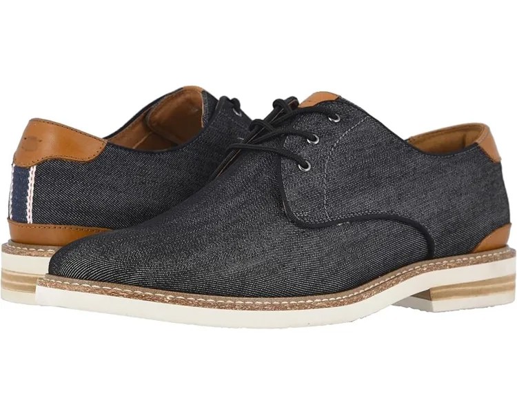 Оксфорды Florsheim Highland Canvas Plain Toe, цвет Blalck Canvas/White Sole