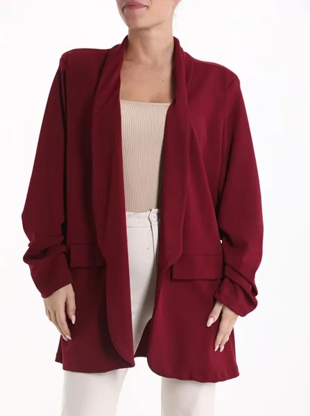 Пиджак без подкладки с подплечниками, цвет Carmine
