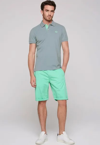 Рубашка-поло BASIC AUS MIT LOGOSTICK Camp David, цвет concrete grey