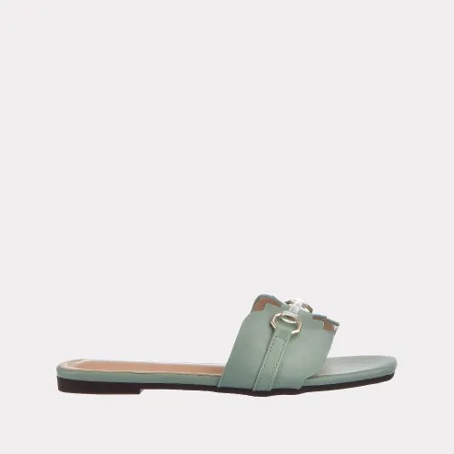 Сланцы женские Versiya shop SW516 зеленые 38 RU