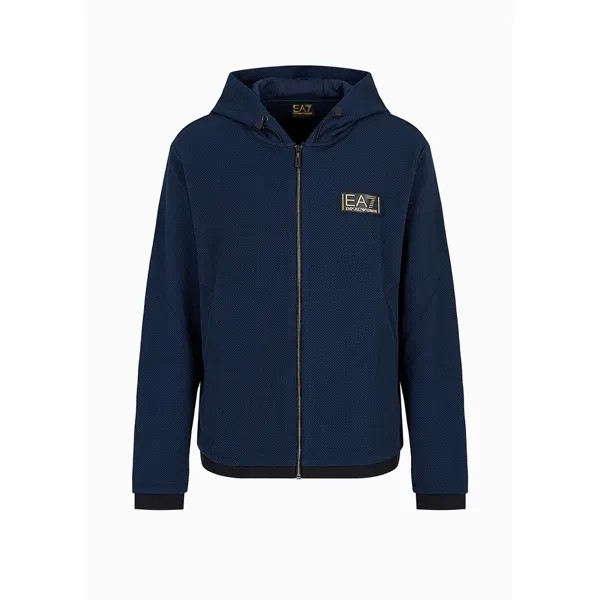 Толстовка EA7 6Rpm69 Full Zip, синий