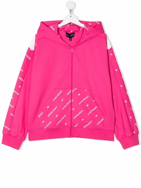 Emporio Armani Kids худи на молнии с логотипом