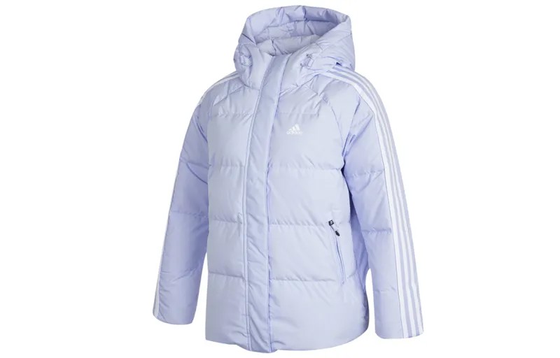 Пуховик женский светло-лавандовый Adidas