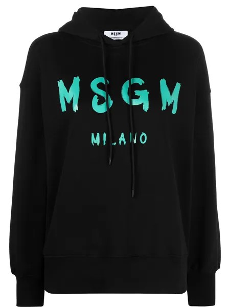 MSGM худи с кулиской и логотипом