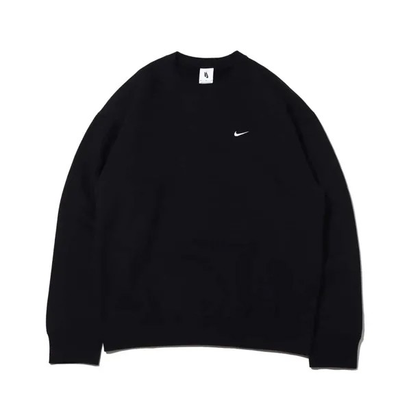 Свитшот Nike Solo Swoosh Men's Fleece Crew, черный