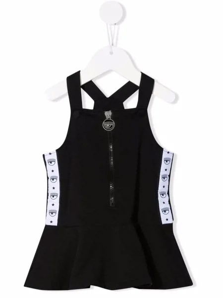 Chiara Ferragni Kids платье с принтом Logomania