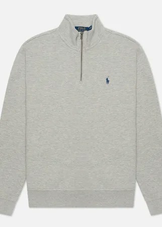 Мужская толстовка Polo Ralph Lauren Half Zip RL Fleece Embroidered Logo, цвет серый, размер S