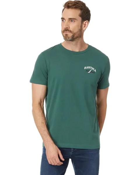 Футболка Nautica Sustainably Crafted Yacht Racing Graphic T-Shirt, цвет Bistro Green