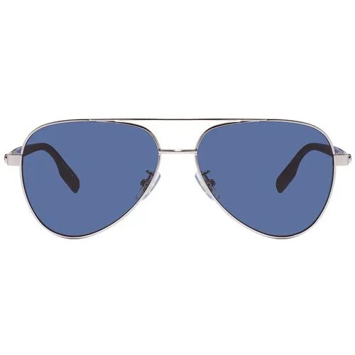 Солнцезащитные очки Montblanc 0182S 004, синий, серебряный