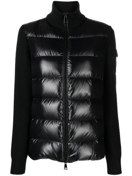 Пуховик со вставками Moncler, черный