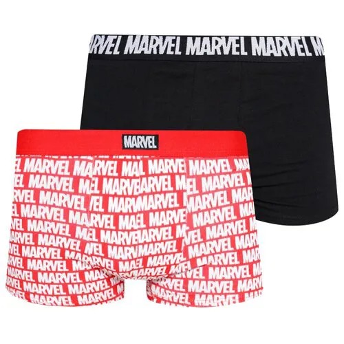 ТВОЕ Набор трусов боксеры с классической посадкой Marvel, 2 шт., размер XXL, черный