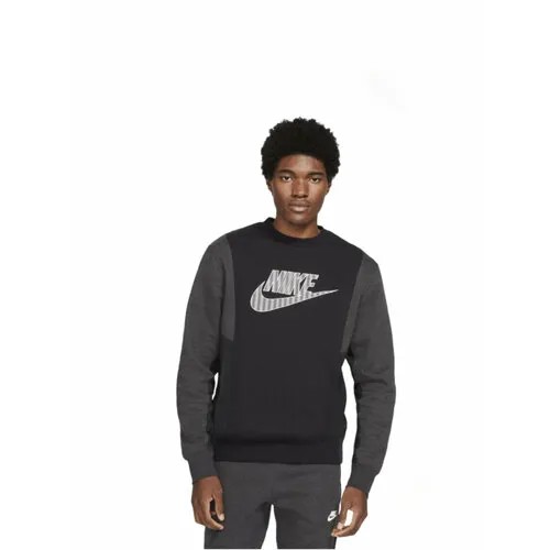 Свитшот NIKE, средней длины, размер M, черный