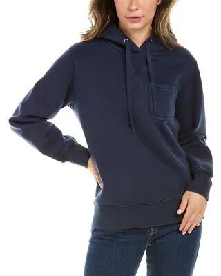 Женская толстовка с карманом Alex Mill, синяя, размера XS