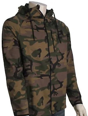 Hurley Wilder Camo Heat Zip Fleece Hoody — Оливковый — Новинка