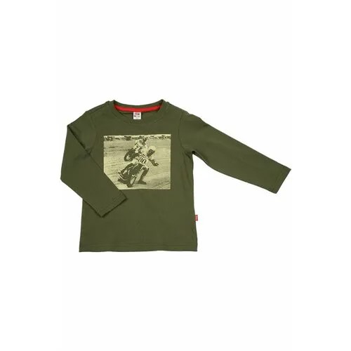 Лонгслив Mini Maxi, хлопок, размер 98, хаки