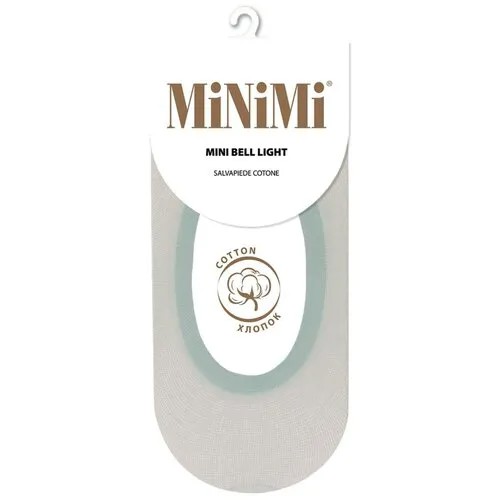 Женские подследники MiNiMi укороченные, нескользящие, размер 35-38 (23-25), голубой