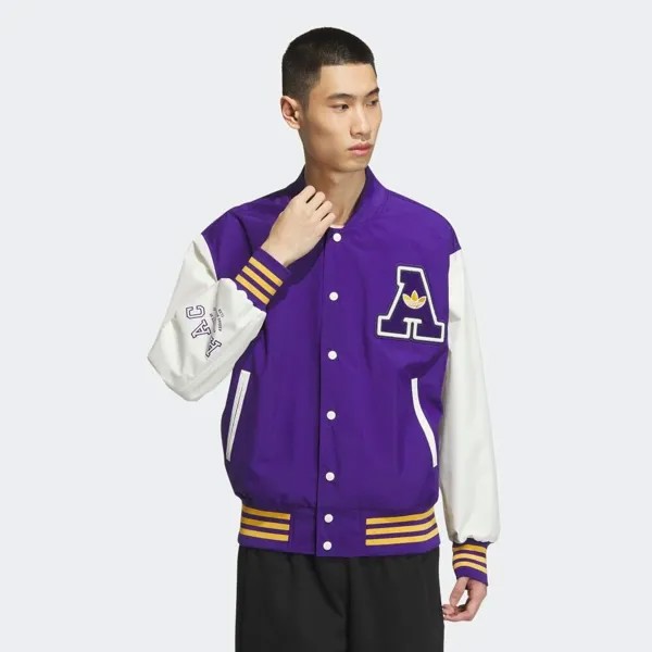 Куртка Adidas RIFTA Bomber Jacket, цвет College Purple/Off White