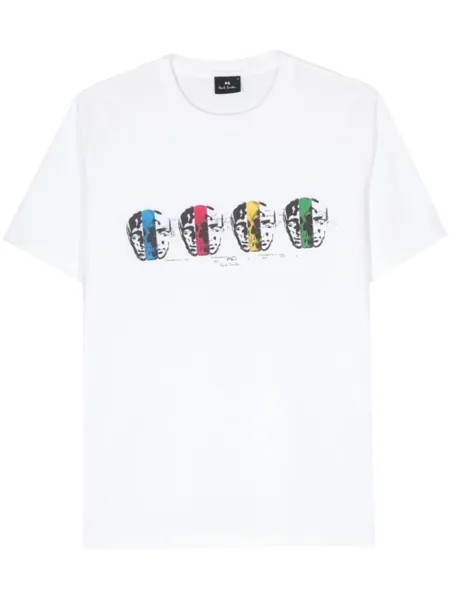 PS Paul Smith футболка из органического хлопка с логотипом, белый