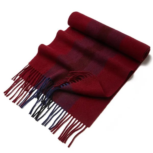Новинка 2021 мужской шарф из чистой шерсти в полоску из внутренней монгольской моды Британский деловой шарф простой парный теплый шарф с кисточками