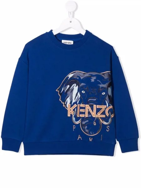 Kenzo Kids толстовка с вышитым логотипом