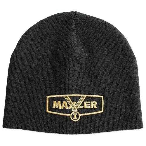 Maxler Шапка черная (Maxler) Серебряный логотип
