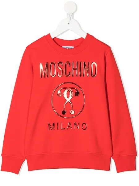 Moschino Kids толстовка с логотипом