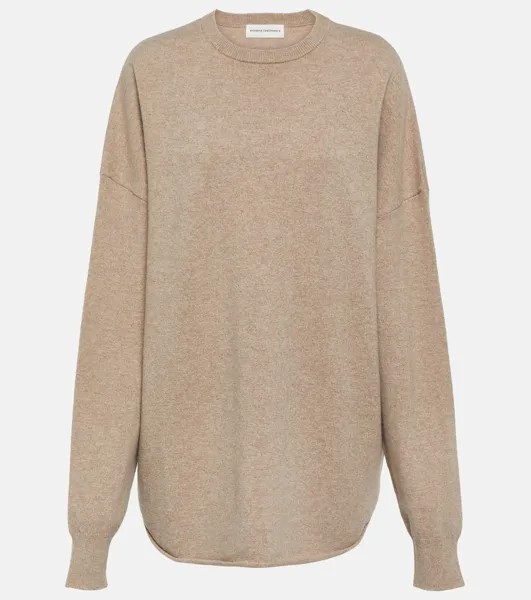 Свитер N°53 Crew Hop из смесового кашемира EXTREME CASHMERE, бежевый