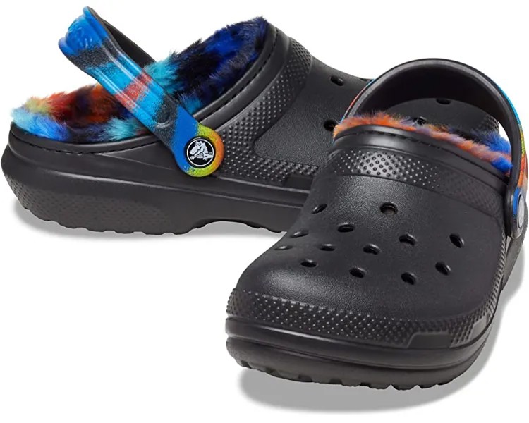 Сабо Classic Lined Tie-Dye Clog Crocs, черный