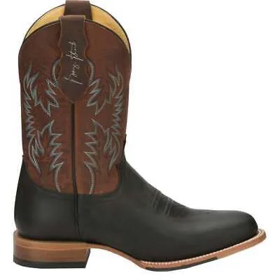 Justin Boots Pearsall Round Toe Cowboy Mens Black, Brown Casual Boots GS8003