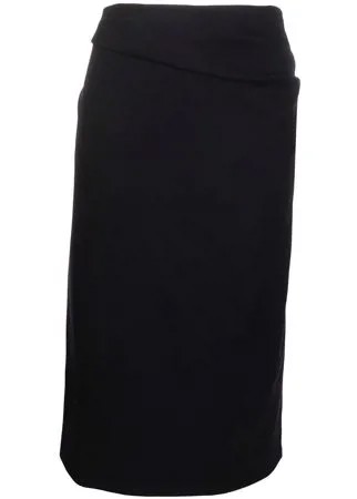 Dries Van Noten Pre-Owned драпированная юбка 1990-х годов