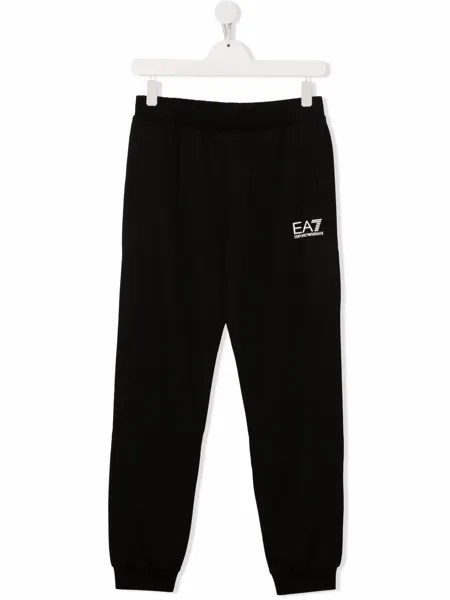Emporio Armani Kids спортивные брюки с логотипом