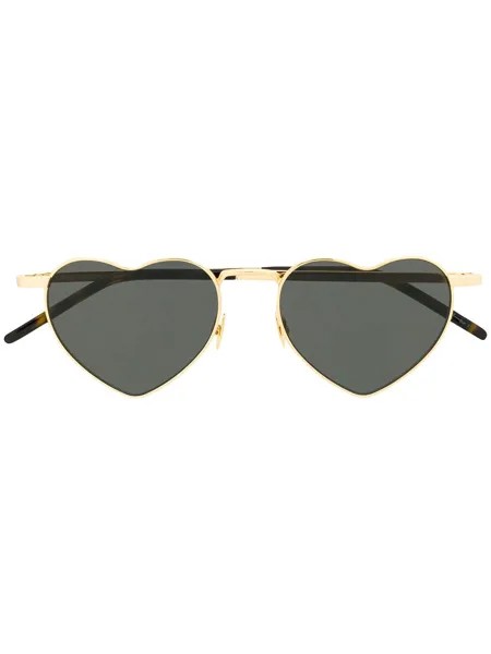 Saint Laurent Eyewear солнцезащитные очки с оправой в форме сердца