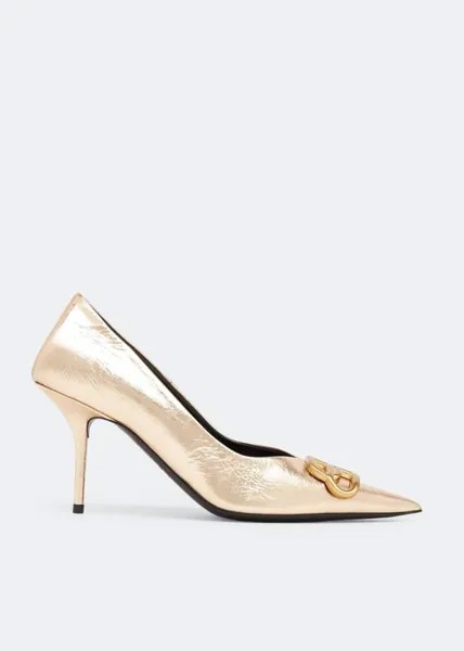 Туфли BALENCIAGA Square Knife pumps, золотой