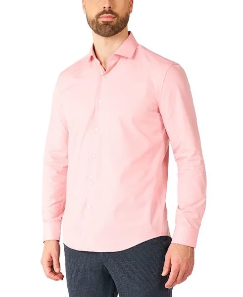 Мужская пышная румяная рубашка с длинным рукавом OppoSuits, розовый