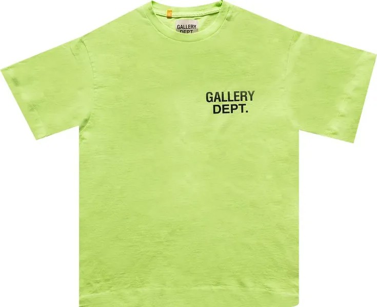 Футболка Gallery Dept. Vintage Souvenir Tee 'Lime Green', зеленый