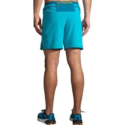 Короткие шорты High Point 7 дюймов 2-в-1 мужские Brooks, цвет Hyper Blue/Mist/Pacific