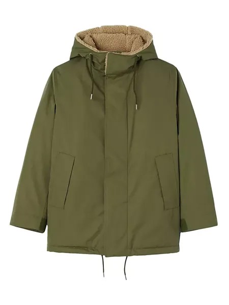 Хлопковая куртка-парка Sandro, цвет olive green