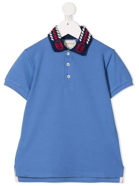 Gucci Kids рубашка поло с короткими рукавами