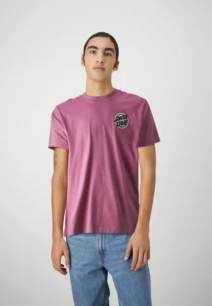 Футболка с принтом DRESSEN ROSE CREW ONE UNISEX Santa Cruz, цвет dusty rose