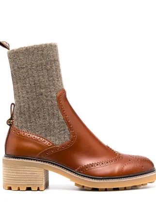 Chloé ботинки с перфорацией