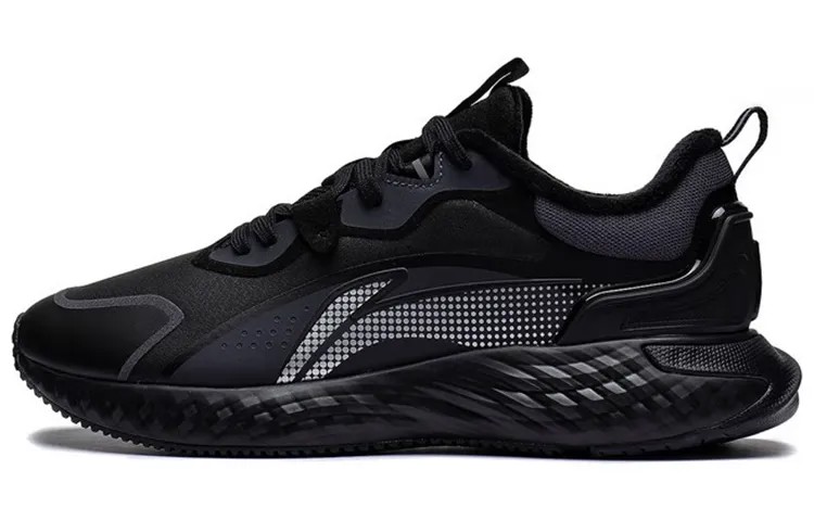 LINING Protection Cloud Lifestyle Shoes Men Low-top Black/cold Ebony Black