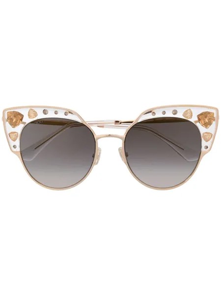 Jimmy Choo Eyewear солнцезащитные очки Audrey в оправе 'кошачий глаз'