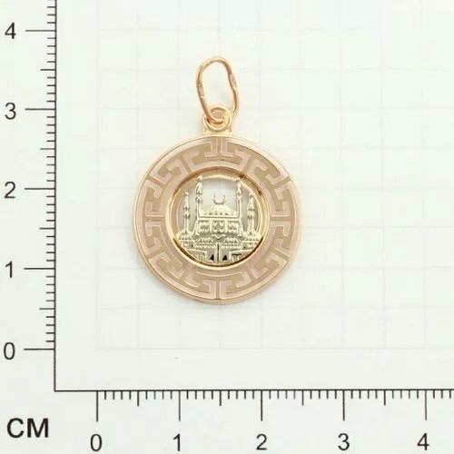 Подвеска GOLD CENTER, красное золото, 585 проба