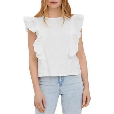 Женская белая вязаная рубашка с рюшами Vero Moda, топ XL BHFO 6498