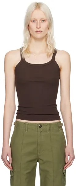 Коричневый топ на бретелях Hanes Edition Re/Done