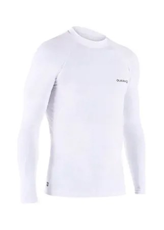 Солнцезащитная футболка 100 с длинными рукавами мужская , размер: XXL, цвет: Белоснежный OLAIAN Х Decathlon