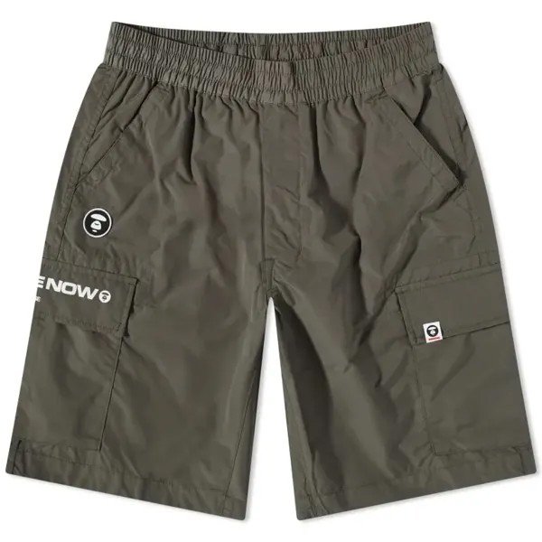 Шорты Aape Now Silicon Badge Cargo, серый