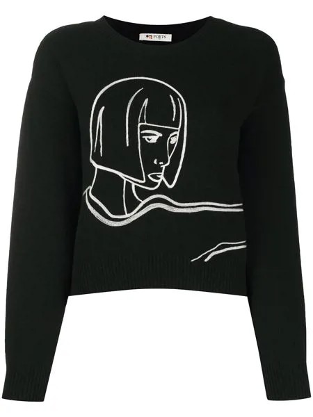 Ports 1961 джемпер Fully Fashioned с круглым вырезом